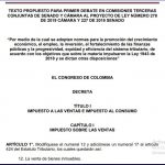 Texto completo de la ponencia de la reforma tributaria.