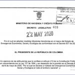 Decreto No 688.- Se adoptan medidas tributarias transitorias en el marco del Estado de Emergencia Económica, Social y Ecológica de conformidad con el Decreto 637 de 2020.