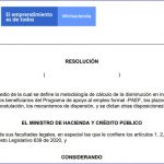 Proyecto de Resolución, se define la metodología de cálculo de la disminución en ingresos de los beneficiarios del Programa de apoyo al empleo formal -PAEF-.