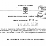 Se reglamenta el artículo 256-1 del Estatuto Tributario, adicionado por el artículo 168 de la Ley 1955 de 2019, y se adiciona el Capítulo 4 al Título 2 de la Parte 8 del Libro 1 del Decreto 1625 de 2016, Único Reglamentario en Materia Tributaria.