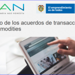 Registro de los acuerdos de transacciones de commodities.