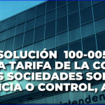 Se establece la tarifa de la contribución a cobrar a las sociedades sometidas a la vigilancia o control de la Superintendencia de Sociedades, correspondiente al año 2020.