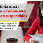 Secretaría de Hacienda aclara a contribuyentes que los vencimientos siguen suspendidos.