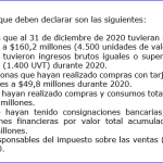 Declaración de renta en 2021 se iniciará en febrero.