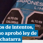 Tras años de intentos, Congreso aprobó ley de comida chatarra.