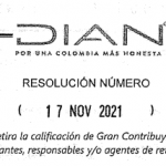 Se retira la calificación de gran contribuyente a unos contribuyentes, declarantes, responsables y/o agentes de retención.