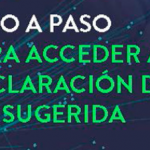 Paso a paso para acceder a la declaración de IVA sugerida.