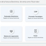 Registro de la Factura Electrónica de venta como Título Valor.